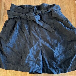 Dynamite Black Paper Bag Shorts